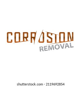 Vector logo of rust removal and treatment