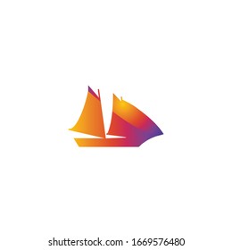 
Vector logo sailing boat. perfect for ship companies