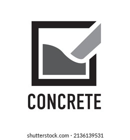 Vector logo for the sale of concrete and cement