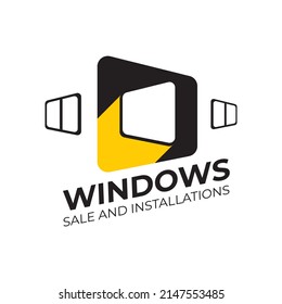 Vector Logo Sale Glazing Windows Stock Vector (Royalty Free) 2147553485 ...