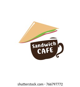 Vector Logo Sandwich  Cafe and Restaurant