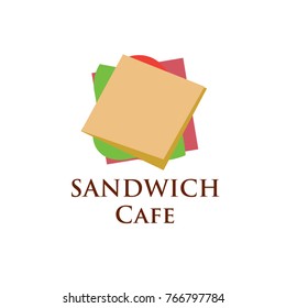 Vector Logo Sandwich  Cafe and Restaurant