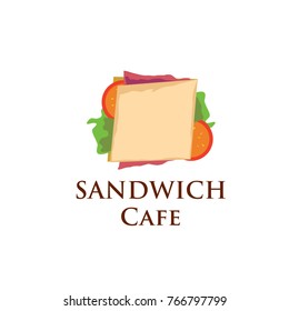 Vector Logo Sandwich  Cafe and Restaurant