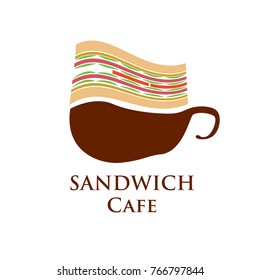 Vector Logo Sandwich  Cafe and Restaurant