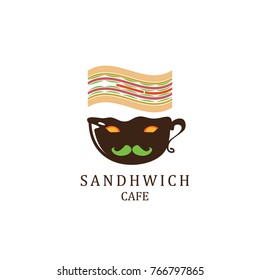 Vector Logo Sandwich  Cafe and Restaurant