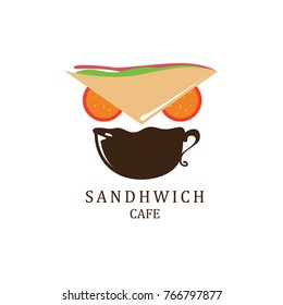 Vector Logo Sandwich  Cafe and Restaurant