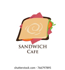 Vector Logo Sandwich  Cafe and Restaurant