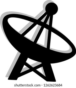 Vector logo Satellite dish on white background
