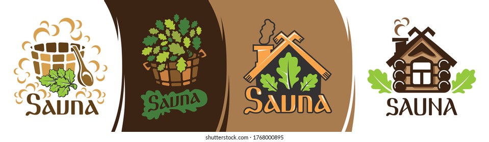 Vector Logo Of Sauna, Bath And Bathhouse