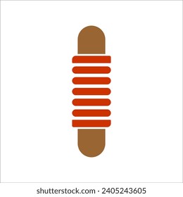 Vector logo of sausage in sauce blanket