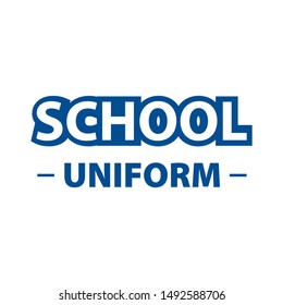 Vector logo for school store clothes and uniforms