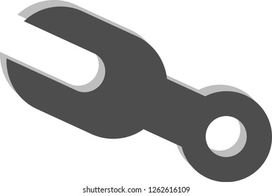 Vector logo screwdriver on a white background.