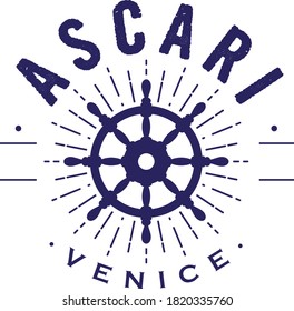 Vector logo for seafood restaurant. Modern dynamic design. Icon