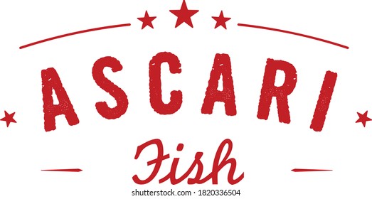 Vector logo for seafood restaurant. Modern dynamic design. Icon