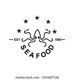 Vector logo  Seafood,logo suitable for Seafood restaurant,restaurant icon,Seafood icon.template logo restaurant 