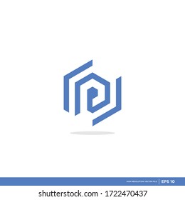 vector logo with the shape of the letter abstract, modern, unique, and clean, brand, company