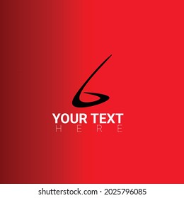 vector logo in the shape of the number 6, suitable for companies and designers or anyone who needs