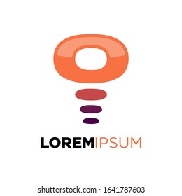 vector logo shaped like a donut