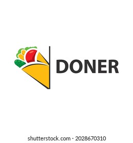 Vector logo of shawarma and doner kebab