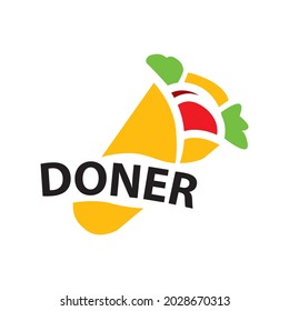 Vector logo of shawarma and doner kebab