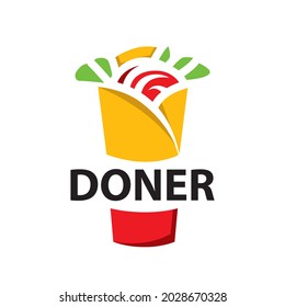 Vector logo of shawarma and doner kebab