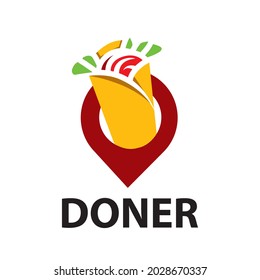 Vector logo of shawarma and doner kebab