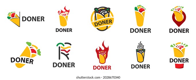 Vector logo of shawarma and doner kebab