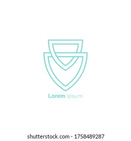 Protector de logotipo vector para la compañía de seguridad. Símbolo de protección sobre fondo blanco.