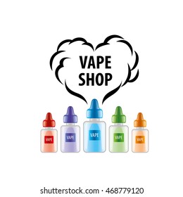 vector logo for the shop of electronic cigarettes