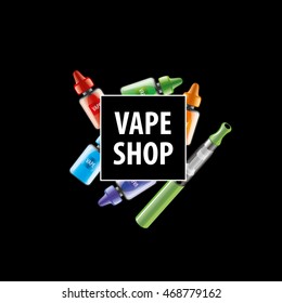vector logo for the shop of electronic cigarettes