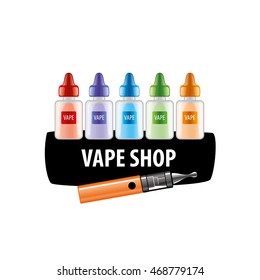 vector logo for the shop of electronic cigarettes