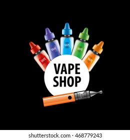 vector logo for the shop of electronic cigarettes
