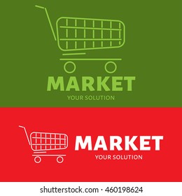 Vector logo shopping cart