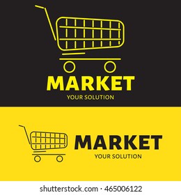 Vector logo shopping cart