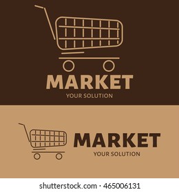 Vector logo shopping cart