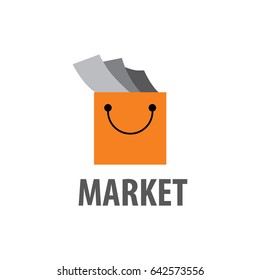 Vector logo shopping, market