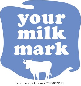 Vector Logo Sign Dairy Product Dairy Stock Vector (Royalty Free ...