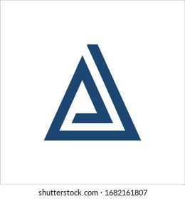 vector logo simple initial AP or PA