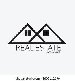 vector logo simple real estate company.