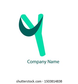 Vector logo slingshot with the letter Y
