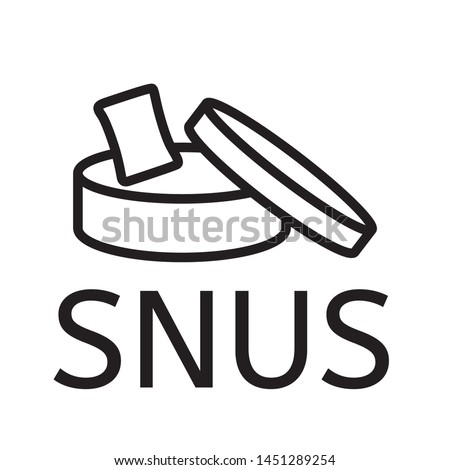 Vector logo of snuff and chewing tobacco