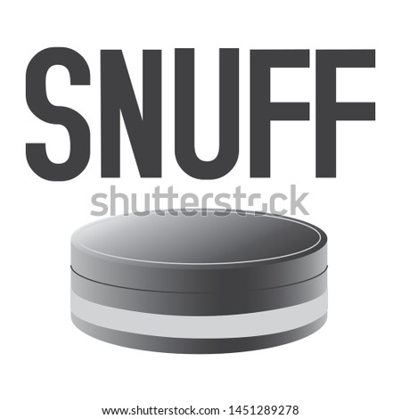 Vector logo of snuff and chewing tobacco
