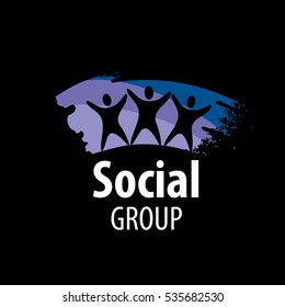 vector logo social group