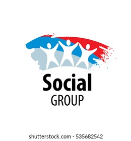vector logo social group