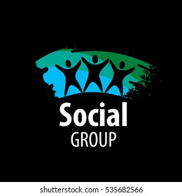 vector logo social group