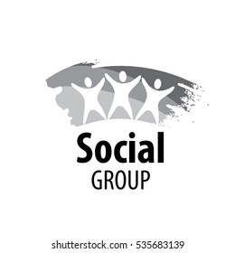 vector logo social group