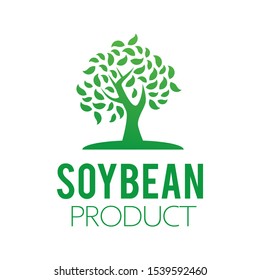 Vector logo of soybean and agricultural products