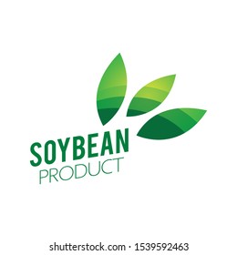 Vector logo of soybean and agricultural products