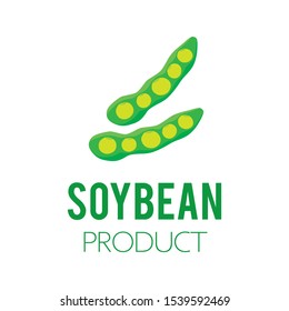 Vector logo of soybean and agricultural products