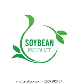 Vector logo of soybean and agricultural products